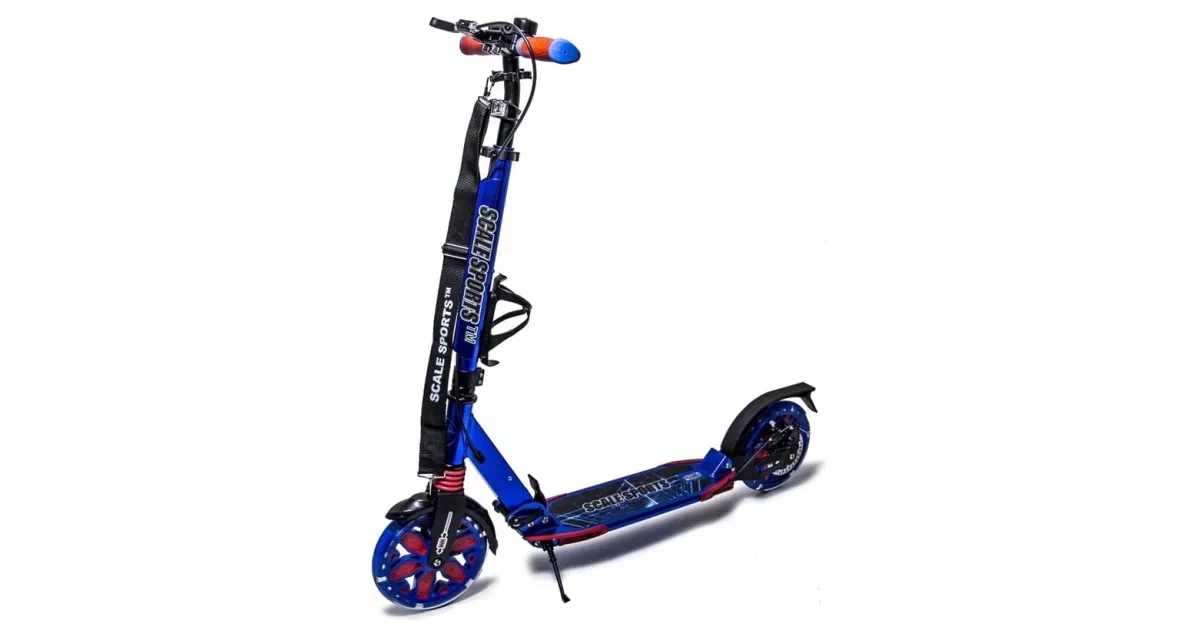 Самокат Двоколісний Scale S-Sport Pro 2025 Blue LED купити в Україні | Ціна 4960 грн | Інтернет-магазин Myroller