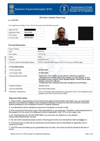 Indian 5 Year e-Tourist Visa in 2022, Indian Visa Application