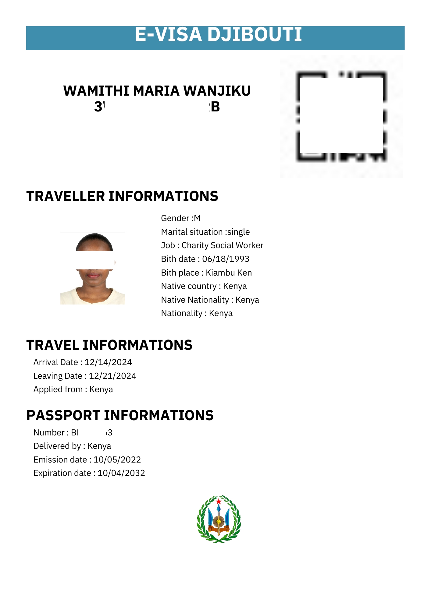 Djibouti Urgent e-visa - Djibouti eVisa