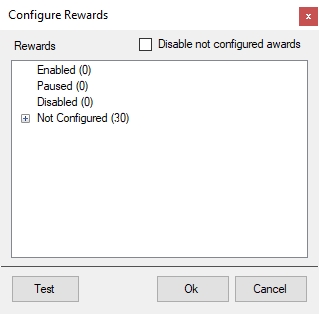 Configure Rewards Dialog