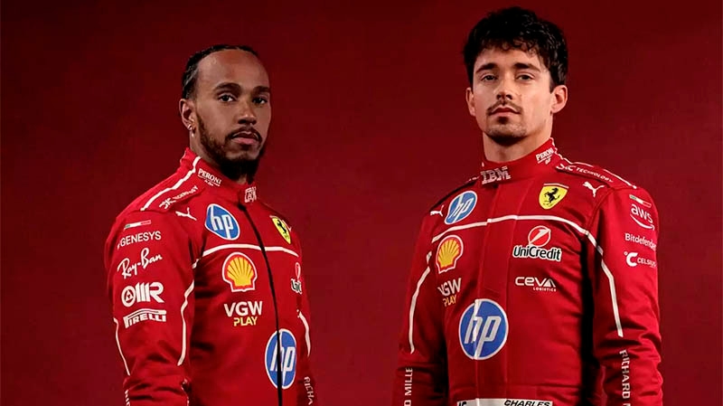 Сер Льюїс Гемілтон та Шарль Леклер