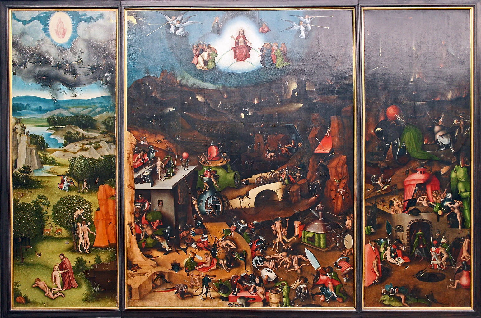 Иероним Босх триптих "страшный суд", описание сюжета картины