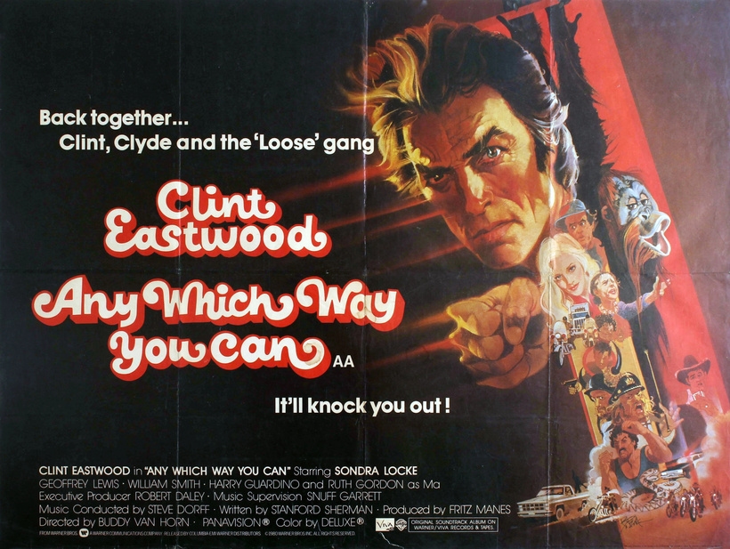 Постер фільма Як тільки зможеш (Any Which Way You Can) - касові збори $70,687,344 ТОП 5 - 1980