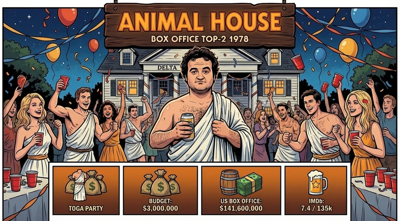 Звіринець - ТОП 2 в американському прокат 1978 року, фільм формулу якого наслідували у Гольф-Клубі