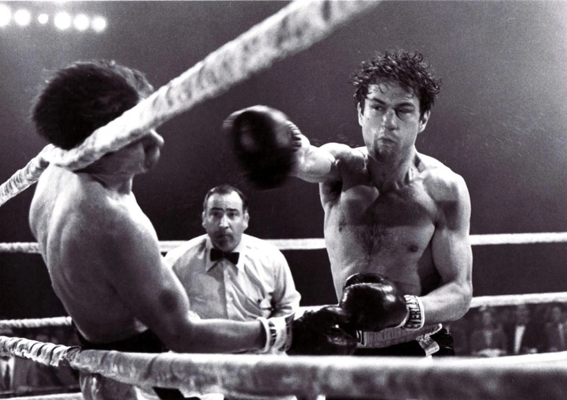 Скажений бик - кадр з боксерським поєдинком