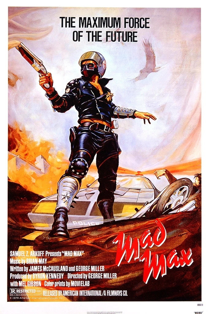 Постер фільму Шалений Макс (Mad Max) - касові збори в США  $8,750,000 ТОП 66 - 1980