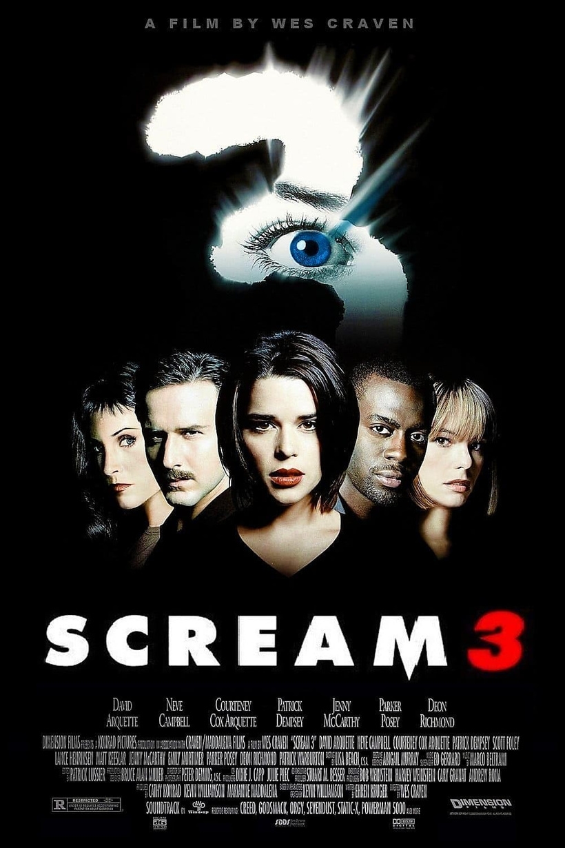 Постер фільму Крик 3 (Scream 3)  - касові збори в США  $89,143,175 ТОП 27 - 2000