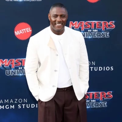 Idris Elba Masters Of The Universe Premiere 2026 Jacket front view