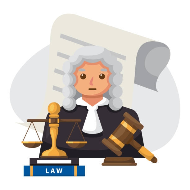 Judge illustration design for law firm Judge illustration design for law firm nri legal services lawyer  stock illustrations