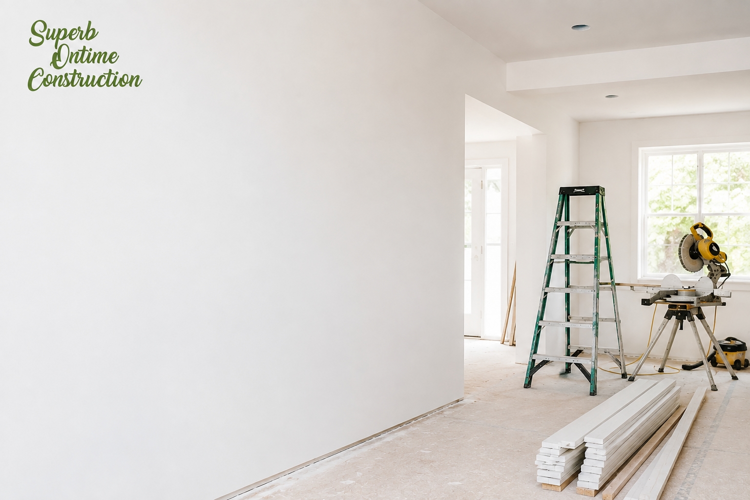 Bright Minimalist Renovation Workspace