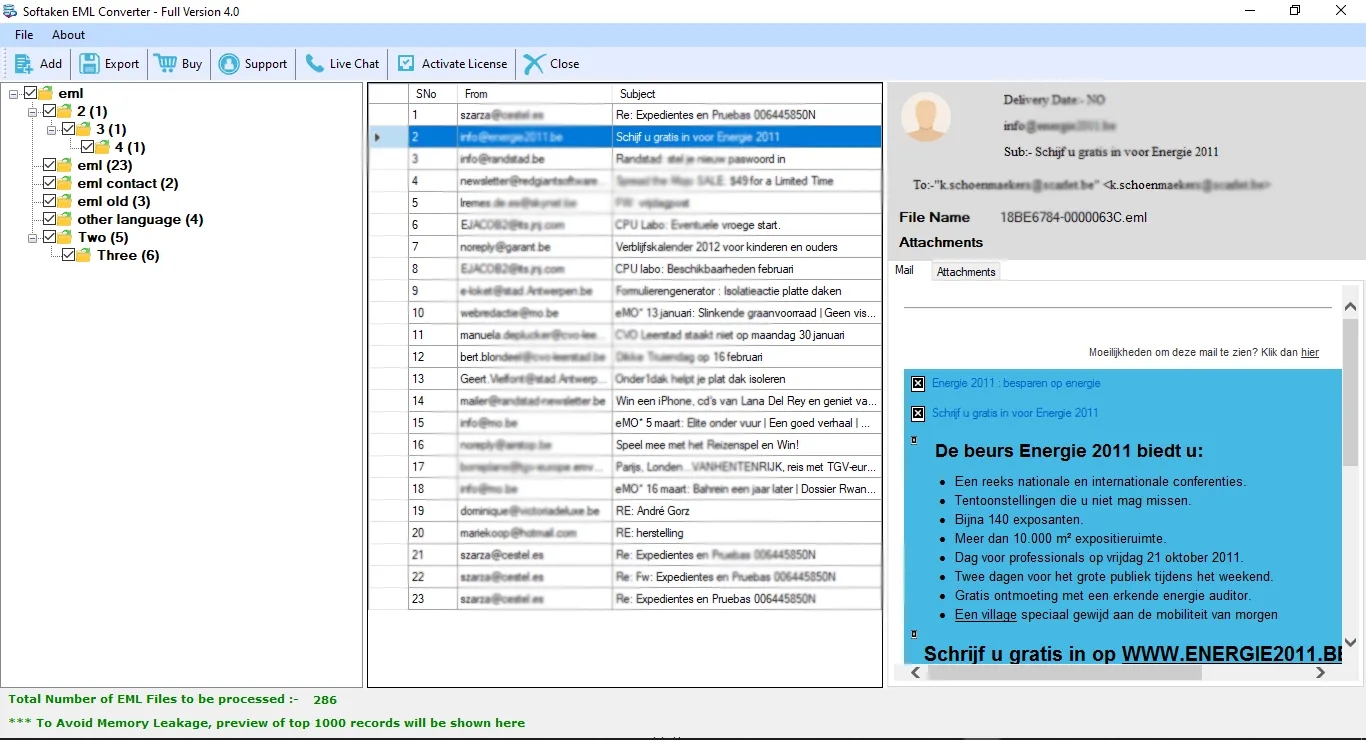 Preview and Export Options