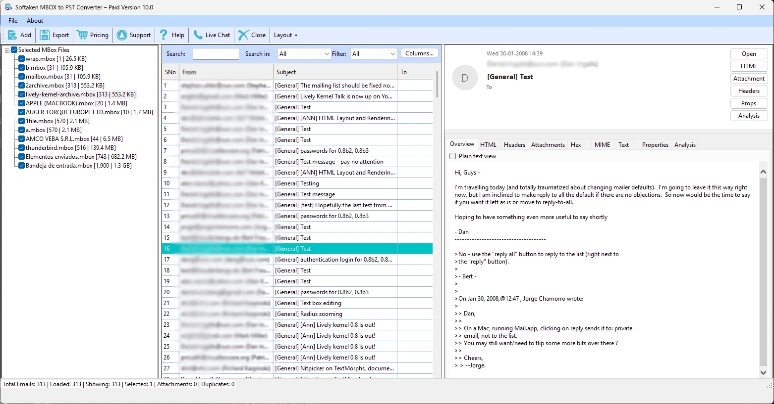preview mbox files