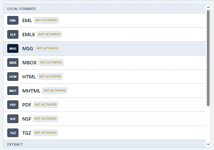 select msg format