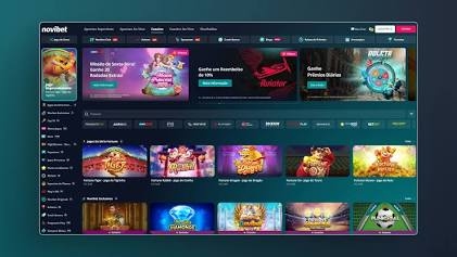 Interface moderna com opções variadas de jogos e apostas, AI generated