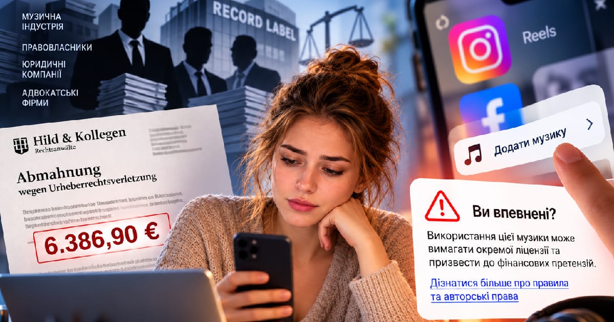 Багато користувачів Instagram та Facebook навіть не здогадуються, що використання музики з бібліотек самих соціальних мереж може... - на we.ua