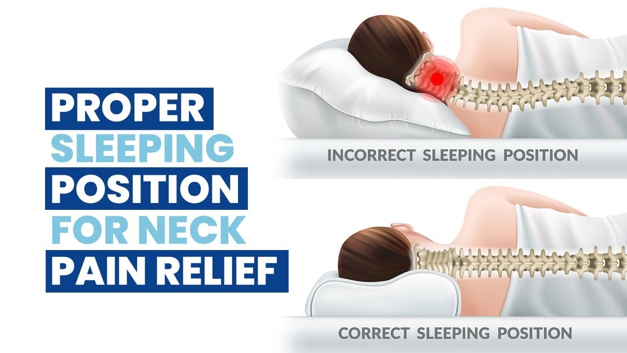Proper sleeping position for neck pain relief | Home Remedies by UltraCare  PRO.
