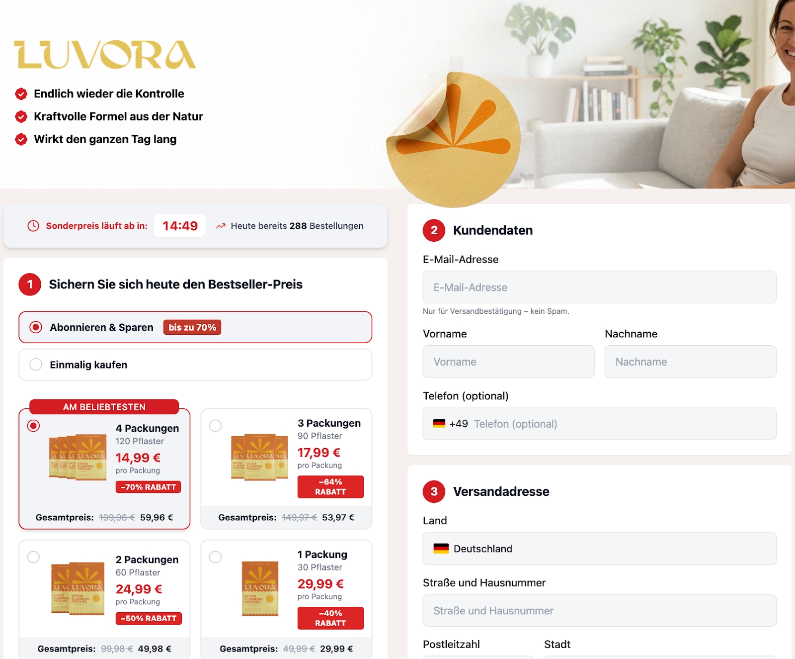 Luvora Detox Slimming Patches DE AT CH review image